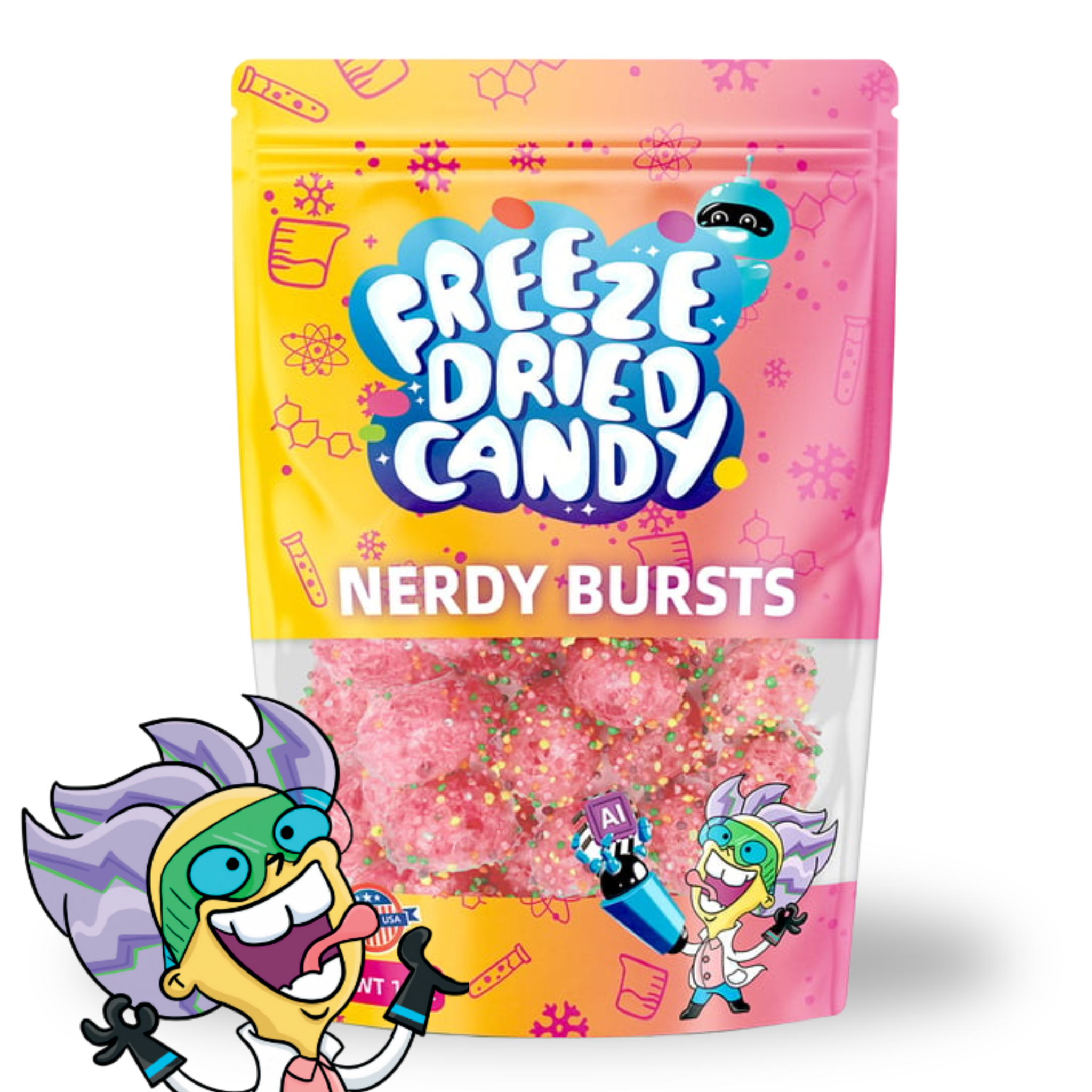 Freeze Dried Candy Nerdy Bursts 1oz