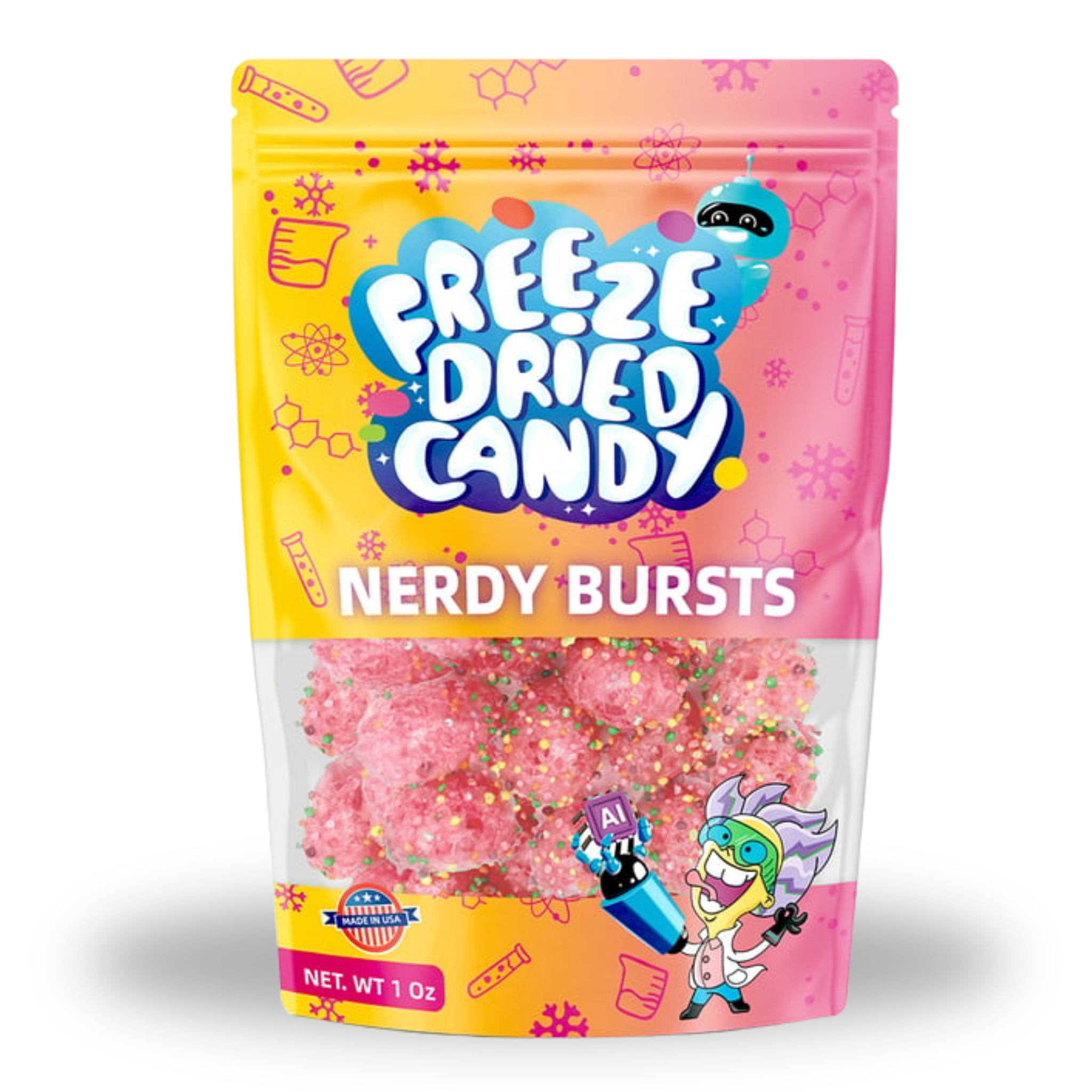 Freeze Dried Candy Nerdy Bursts 1oz
