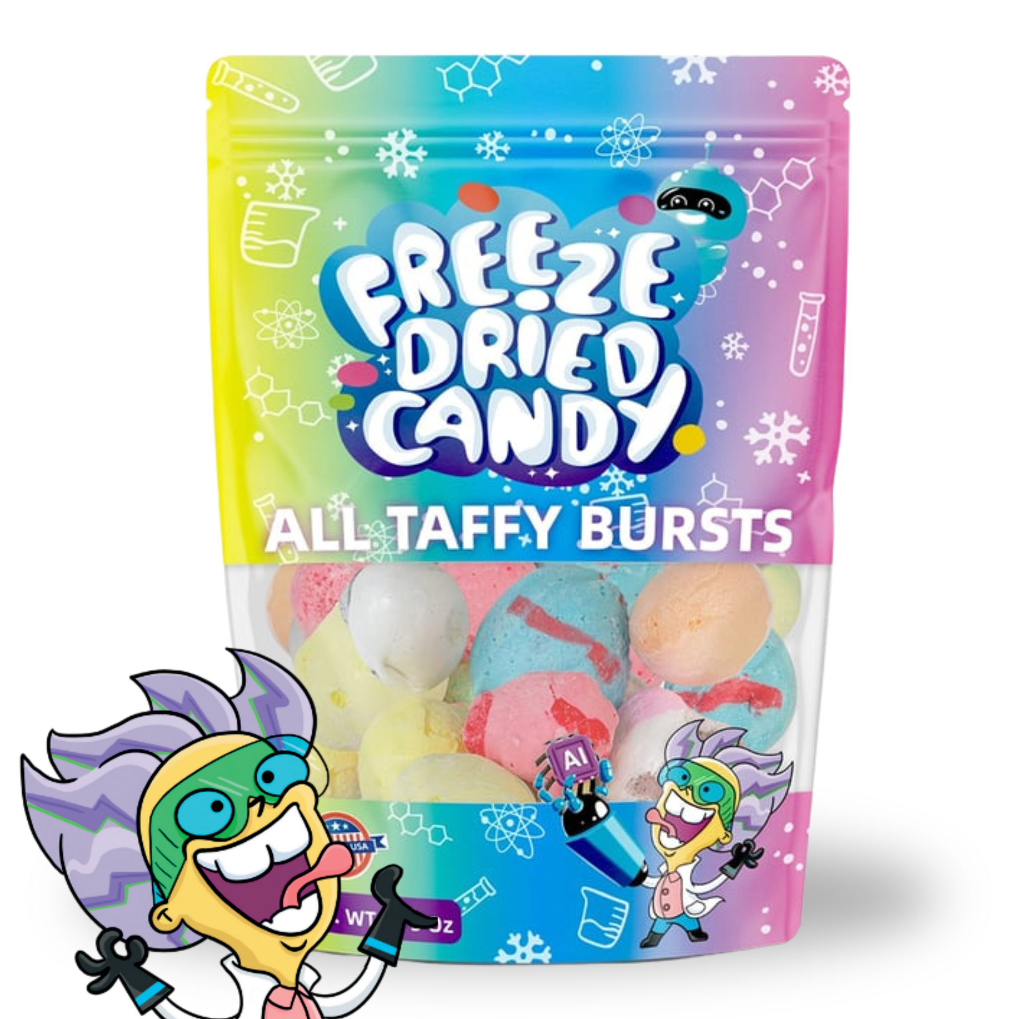 Freeze Dried Candy All Taffy Bursts 1.75oz