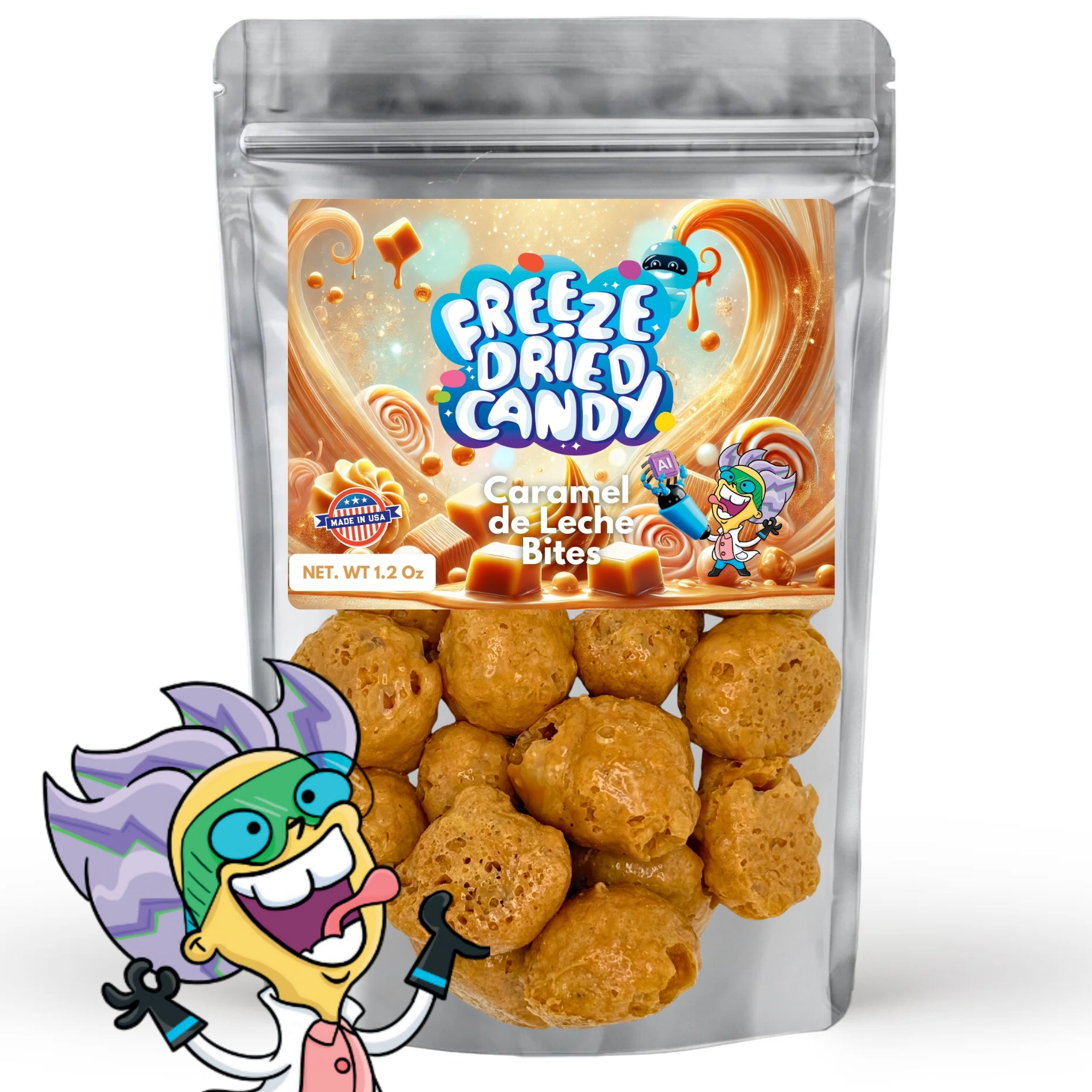Freeze dried candy Caramel de leche Bites 5oz