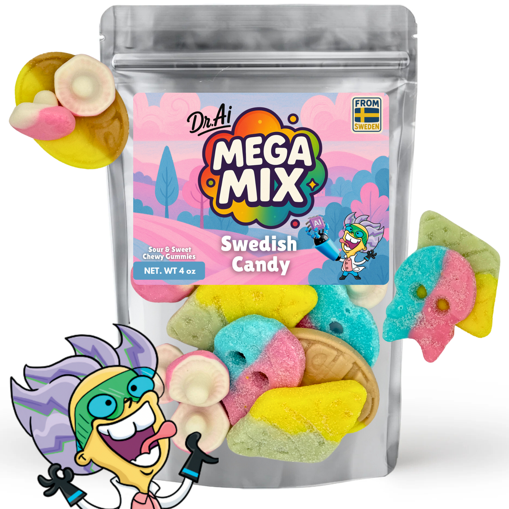 Mega Mix Sweet & Sour Swedish Candy