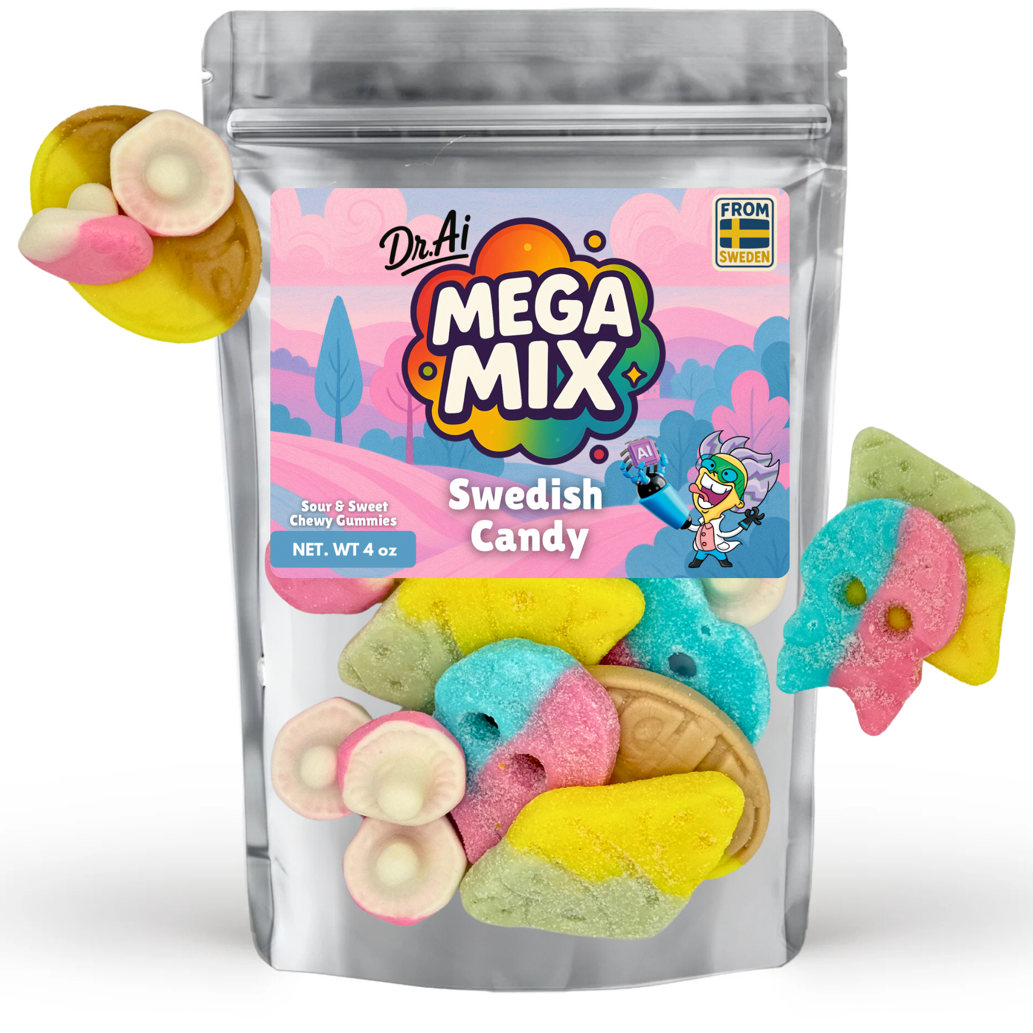 Mega Mix Sweet & Sour Swedish Candy